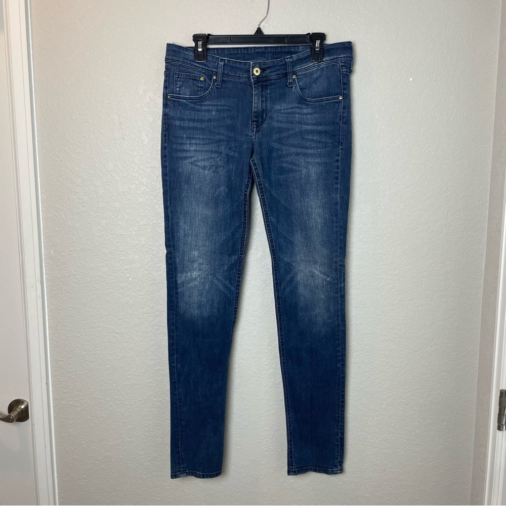 H&M Dark Blue Low Rise Skinny Jeans Size 32 x 34
